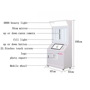 Đồng tiền hoạt động gương Photo Booth máy in ngay lập tức Photo Booth Máy bán hàng tự động với máy in kiosk - Product Image 2