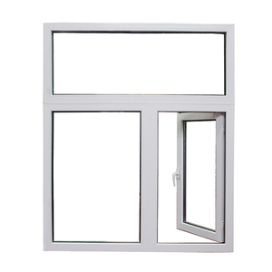 Fenêtre à battant en PVC standard européen, abordable, résistante aux chocs, <span class=keywords><strong>double</strong></span> <span class=keywords><strong>vitrage</strong></span> trempé, renforcée en acier, fenêtres en PVC - Product Image 5