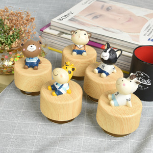 กล่องดนตรีไม้ขนาดเล็กแบบ DIY ฐานกล่องดนตรีแบบหมุนด้านล่าง - Product Image 2