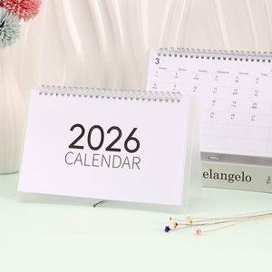 Custom Printed Simple Promotional Business Paper Desk/Wall Calendar with Spiral Binding for Home Office