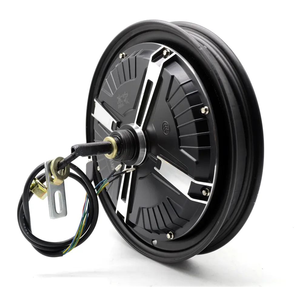 Motor de cubo de rueda para motocicleta eléctrica, 10 pulgadas, 1000-4000W, velocidad rápida, CC, sin escobillas