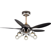 # Ventilateur de plafond moderne à LED avec télécommande, 7089 Factory OEM, 48 pouces, 5 pales en ABS, moteur CC, luminaire de plafond, décoration intérieure, lustre, ventilateur-lampe