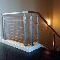 Garde-corps en fil d'acier inoxydable Daiya pour escaliers