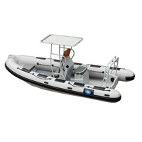 Artsu — coque gonflable en PVC plate, 5.8 mètres, accessoire en aluminium semi-rigide, bateau à vendre