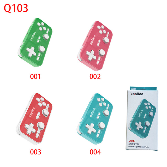 Factory Custom New Q103 Mobile Phone Gamepad Mini BT Wireless Gaming Controller for NS Switch PC Android