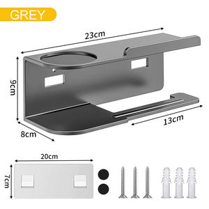 Vente en gros de métal adhésif <span class=keywords><strong>papier</strong></span> <span class=keywords><strong>toilette</strong></span> salle de bain rouleau de <span class=keywords><strong>papier</strong></span> hygiénique cintre <span class=keywords><strong>support</strong></span> mural porte-<span class=keywords><strong>papier</strong></span> hygiénique avec étagère de rangement - Product Image 6