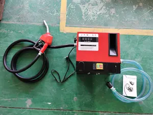 AC yakıt pompası Transfer kiti taşınabilir yakıt dağıtma pompası takım 230v Mini dizel Transfer yakıt ikmali ekipmanları ile metre - Product Image 4