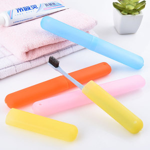 Travel-friendly portable <b>toothbrush</b> case, colorful transparent <b>toothbrush</b> holder, wheat straw <b>toothbrush</b> cup, available for - Product Image 1