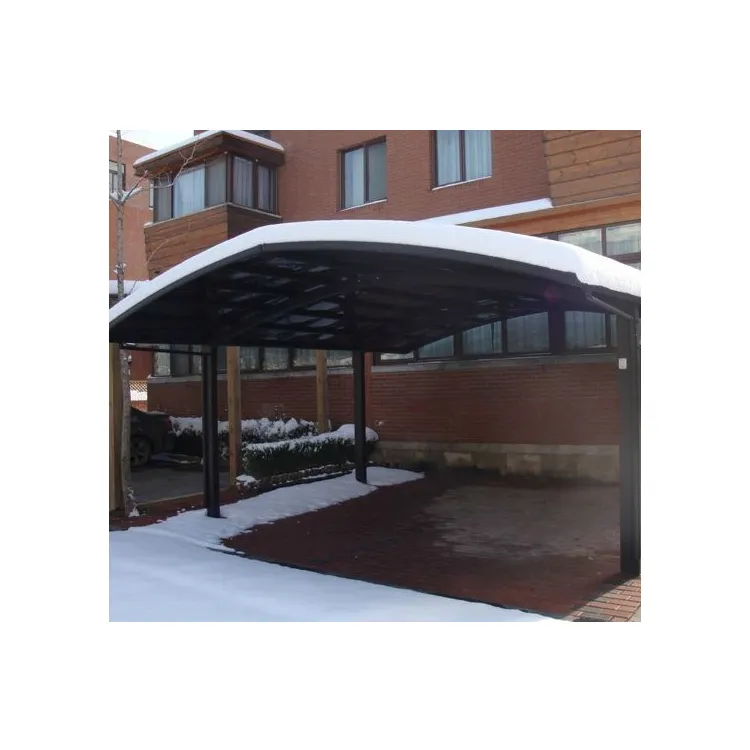 Hochwertiger Polycarbonat-Blechdach-Aluminium-Einzel-/Doppel-Carport mit Fabrik preis