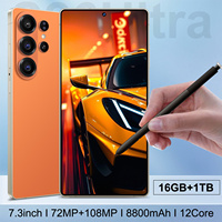 Smartphone 5G S26 Ultra Haute Performance avec Écran 7,3 Pouces, Processeur Déca-Core, Stockage 1 To, Stylet S-Pen, Android 15, Double SIM