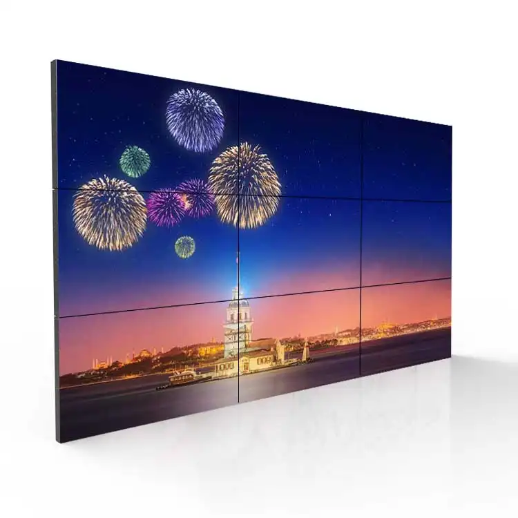 55 дюймов 3,5 мм 4X4 рекламный дисплей Безель экран 4K 3X2 47 дюймов Lcd видео стена