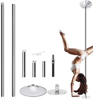 Barre de pole dance robuste de 45 mm avec mode statique, barre de pole dance réglable et amovible pour la remise en forme à domicile et la chambre