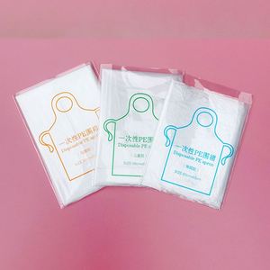Wsy596 Xl Size 24*42" High Quality Cheap Pe <b>Disposable</b> Waterproof and Oil-Proof <b>Apron</b> - Product Image 3