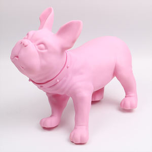 Creative Pink Plastic Puppy Office Decoration Pieces On The Desk - Product Image 2