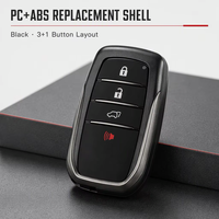 Clés de voiture de remplacement, clés de véhicule pour Toyota Camry Crown Avalon Land Cruiser Prius RAV4, coque de clé à distance