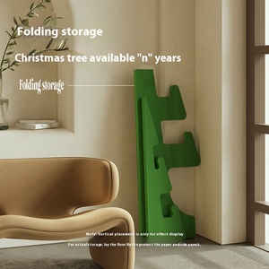 Cây thông Noel để bàn sang trọng, đồ trang trí nhà cửa năm mới, đạo cụ tùy chỉnh, cây thông Noel giấy nhân tạo gấp gọn kiểu TikTok - Product Image 5