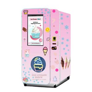 Venta al por mayor máquina de helados suaves máquinas expendedoras de helados de autoservicio completamente automático para pequeñas empresas - Product Image 3