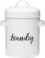 Boîte de rangement carrée en métal pour lessive, style ferme, avec poignées, capacité 1-3L, organisation domestique