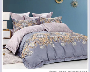 Nouvelle Housse de <span class=keywords><strong>Couette</strong></span> en Coton Imprimé, Petit MOQ, Ensembles de <span class=keywords><strong>Couette</strong></span> en Coton Imprimé, Parures de Lit Imprimées avec Taie d'Oreiller - Product Image 6