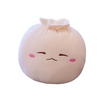 BT Niedliche Plüsch-Dumpling-Spielzeuge, gedämpfte Brötchen, lebensechte Cartoon-Baozi, chinesisches Lebensmittelkissen für Heim- und Sofadekoration