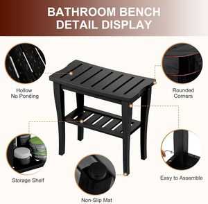<span class=keywords><strong>Banc</strong></span> <span class=keywords><strong>de</strong></span> <span class=keywords><strong>douche</strong></span> en bambou avec étagère <span class=keywords><strong>de</strong></span> rangement, chaise <span class=keywords><strong>de</strong></span> <span class=keywords><strong>douche</strong></span> imperméable, siège <span class=keywords><strong>de</strong></span> bain spa, <span class=keywords><strong>banc</strong></span> <span class=keywords><strong>de</strong></span> salle <span class=keywords><strong>de</strong></span> bain pour adultes et personnes âgées - Product Image 2