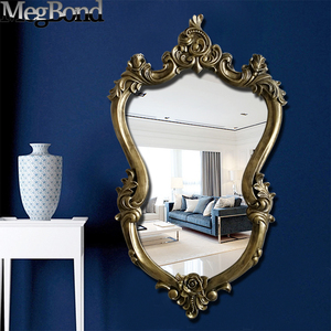 European Art Deco Design Resin <strong>Wall</strong> <strong>Mirror</strong> <strong>Long</strong> Style for Living Room Decorative Use - Product Image 4