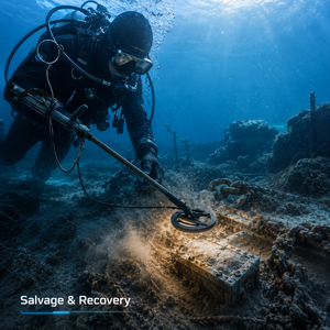 XHX-XUN-725K Détecteur de métaux professionnel pour la plongée avec une grande bobine de recherche de 800 mm pour la recherche en profondeur - Product Image 1