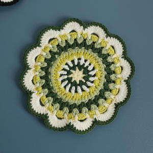 Posavasos personalizados de ganchillo Datura <span class=keywords><strong>Stramonium</strong></span>, posavasos de ganchillo hechos a mano, bonitas tapas de mesa de café para bebidas, protege la decoración de tu hogar - Product Image 2