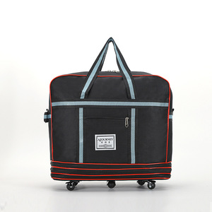 New Foldable Airline Check-in Bag Oxford Multi-layer Outdoor Travel Bag Super Large <b>Storage</b> Duffle Bag With Universal Wheels - Product Image 5