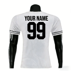 Maillot de football <span class=keywords><strong>américain</strong></span> unisexe de haute qualité pour adulte, manches courtes, imprimé, taille XL, découpe automatisée, respirant, vêtements de sport personnalisés - Product Image 2