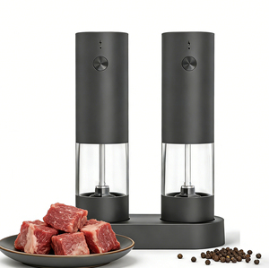 Nouveaux gadgets de cuisine, ensemble <span class=keywords><strong>moulin</strong></span> <span class=keywords><strong>à</strong></span> sel et <span class=keywords><strong>à</strong></span> <span class=keywords><strong>poivre</strong></span>, <span class=keywords><strong>moulin</strong></span> <span class=keywords><strong>à</strong></span> <span class=keywords><strong>poivre</strong></span> <span class=keywords><strong>électrique</strong></span> rechargeable par USB - Product Image 1