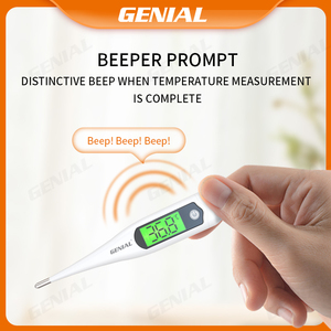 T19D 전기식 3색 백라이트 디지털 온도계, 탈착식 배터리, 의료 및 가정용으로 ISO13485 인증 - Product Image 4
