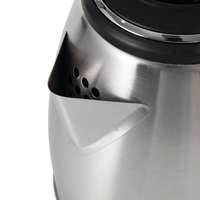 Bouilloire électrique sans fil portable en acier inoxydable 1,8 L 220 V avec fonction anti-ébullition à sec 1500 W, arrêt automatique et contrôle de la température