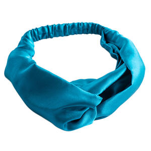 Vente en gros Bandeau de cheveux de luxe de haute qualité avec logo personnalisé Bandeau pour femmes 100% soie de mûrier Super lisse et doux - Product Image 1