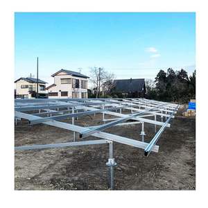 Système de montage au sol pour panneaux solaires résidentiels hors réseau, pré-assemblé, réglage d'angle sans outil, vente chaude - Product Image 1