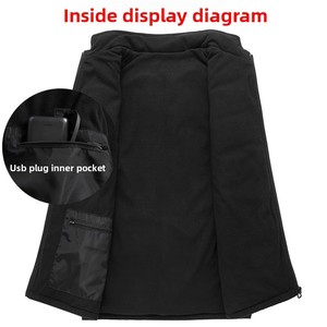 Venta al por mayor de chalecos calientes de temperatura constante de calefacción y carga de control Dual inteligente de temperatura ajustable ropa de calefacción - Product Image 3