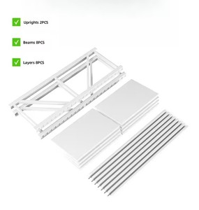 Étagère métallique ESD Leenol, qualité industrielle, pour entrepôt, hauteur réglable - Product Image 6