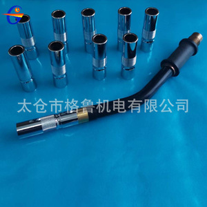 หัวเชื่อม GL 350A แบบระบายความร้อนด้วยอากาศ ชุบทองแดง ขนาด 73 มม. สำหรับการเชื่อมแบบป้องกันด้วยแก๊ส - Product Image 2