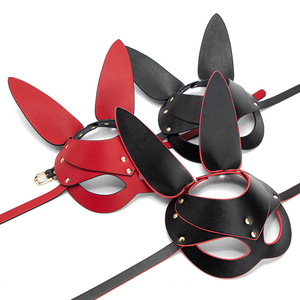 Masque de tête de lapin Rogue noir à longues oreilles, accessoire de performance, accessoire de costume unisexe pour adulte - Product Image 4