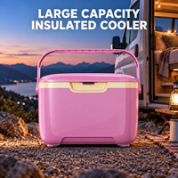 Glacière en plastique durable avec doublure thermique et couvercle hermétique pour le stockage des aliments et des boissons, camping, pêche, pique-nique, fournisseur d'usine