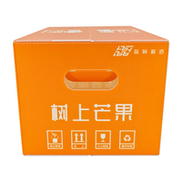 Boîte en plastique ondulé PP durable et empilable, personnalisée pour la vente en gros et au détail de fruits et légumes Yuexin, idéale pour les mangues