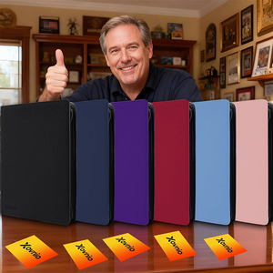 Classeur de cartes sportives 16 pochettes, étui en cuir pour 1024 cartes de football, produit emballé avec couverture en PU, albums et classeurs de cartes - Product Image 4