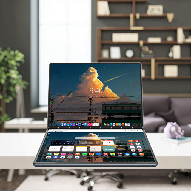 DS135 Dual Screen 2-in-1 Business Laptop/Tablet Win 11 Professional Handheld Intel Olde Lake-N150 16G DDR4 Metal Body New