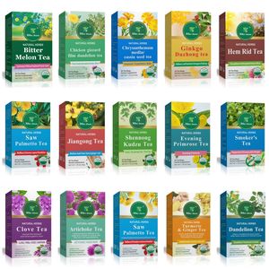 Mélange de tisanes Jiangong Tea, 20 sachets de thé de 2,5 g chacun, feuille de molène, baie de Vitex, racine de gingembre, écorce d'Ashoka, racine de Dong Quai, naturel - Product Image 2