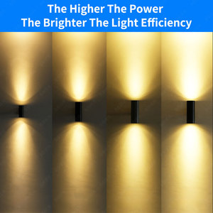 Bbier tùy chỉnh ngoài trời đèn hiện đại IP65 nhôm chống thấm nước bên ngoài hiên hành lang Đèn treo lên và xuống dẫn ánh sáng bức tường - Product Image 5