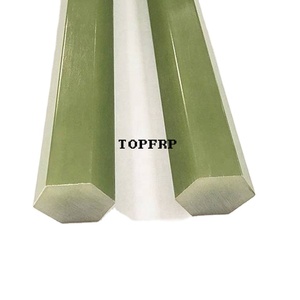 Palo de fibra de vidrio epoxi hexagonal sólido ignífugo - Product Image 2