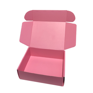 Bao bì tái chế gói quà tặng sang trọng Gấp nắp tắt màu hồng hộp bưu phẩm carton sóng hộp giấy cho gói - Product Image 2