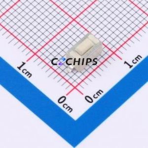 TS1101S26043W Tactile Switch SMD,6x3.5mm Switch Single Pole Single Throw Rectangle Button 2.6N Vertical Mount - Product Image 1