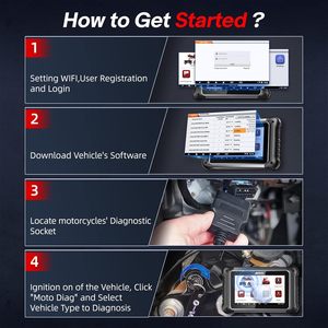 ANCEL MT700 Scanner OBD2 per Moto, Strumento Diagnostico Completo, Programmazione e <span class=keywords><strong>Codifica</strong></span> del Modulo di Controllo, Compatibile con la Maggior Parte delle Moto - Product Image 4