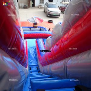 สไลเดอร์น้ำเป่าลม PVC ไวนิล <span class=keywords><strong>ราคา</strong></span><span class=keywords><strong>ถูก</strong></span> ใช้ได้ทั้งแบบเปี<span class=keywords><strong>ย</strong></span>กและแห้ง ขา<span class=keywords><strong>ย</strong></span>ดี ขนาดผู้ใหญ่ สองเลน สำหรับความสนุกในช่วงฤดูร้อน - Product Image 4